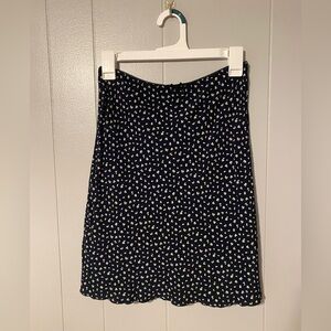 Brandy Melville Sephira skirt - navy floral print